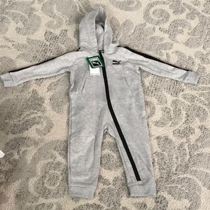 Puma Baby Boy Hooded Coverall Size 18 Months
